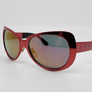 Versace Mod. X99/P Col. 66M Red Frame Red Mirror Lens Sunglasses Italy 55-18-124
